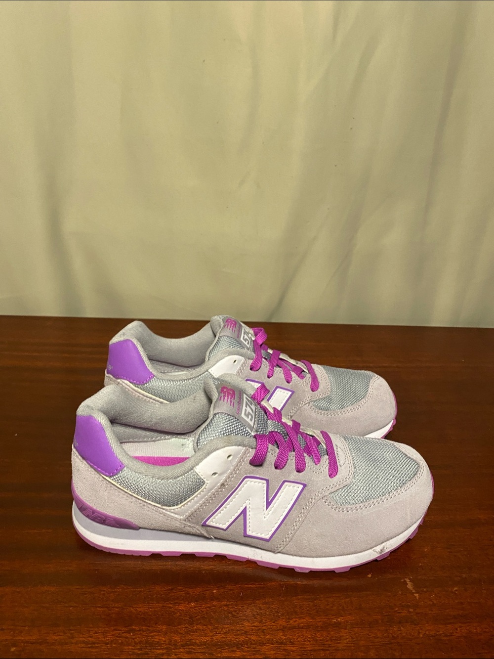 New Balance 574 Core Sneakers Classic Fog Canyon Grey Violet running shoes W 5.5